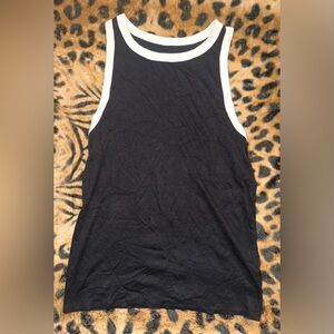 A New Day Black & White Tank Top